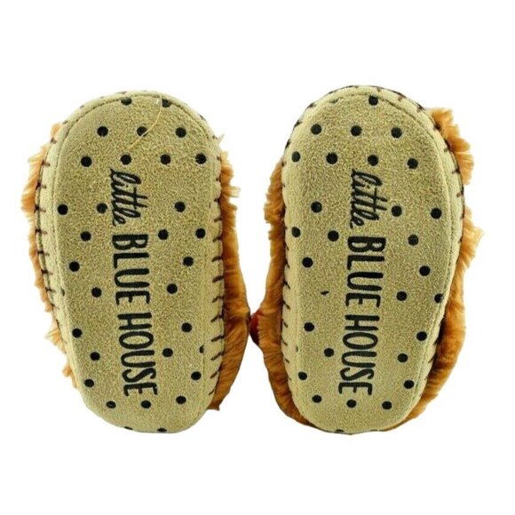 Little Blue House Kids Large 11 to 13 Brown Reindeer Cozy Slouch Slippers New - Picture 5 of 5